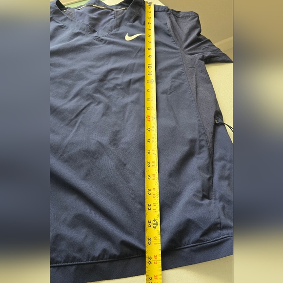 Nike Men's  Hot Baseball Wind Jacket V-Neck Black 3/4 Sleeve. Size S - Picture 15 of 16